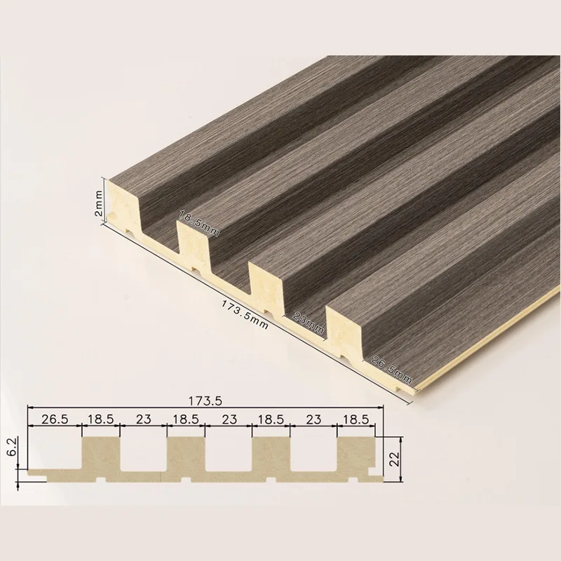 166 Pannello scanalato massiccio a 4 griglie
